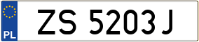 Truck License Plate